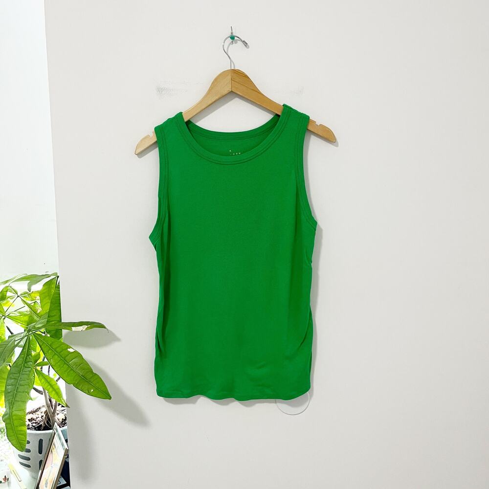 A New Day Green Ribbed Tank